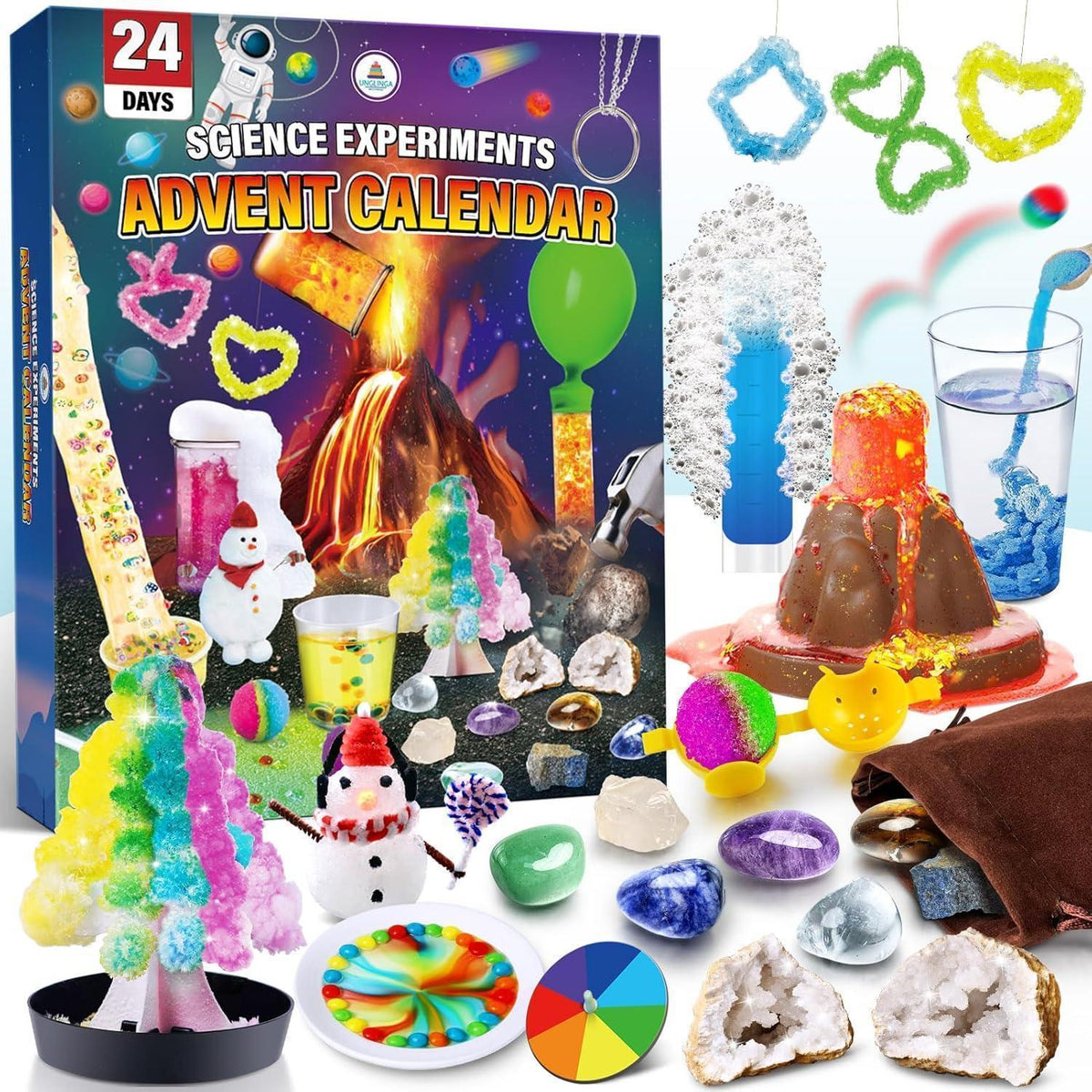 Adventskalender Experimente für Kinder - 24 tägliche Wissenschaftsprojekte