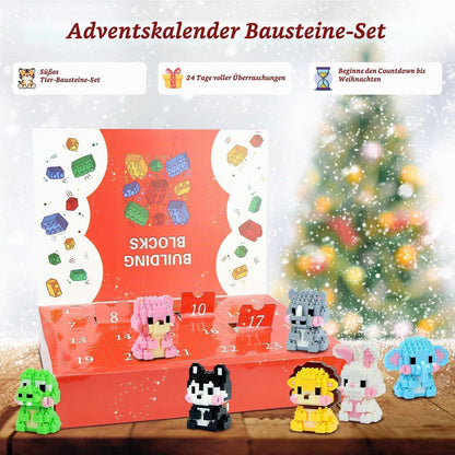 Adventskalender 2026 Tiere – Mini Bauspielzeug für Kinder