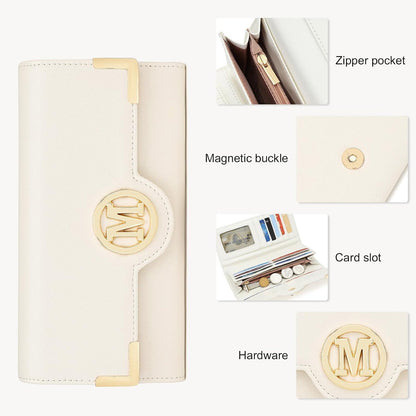 Henkeltasche Damen mittelgroß mit Geldbörse Beige Lychee Muster