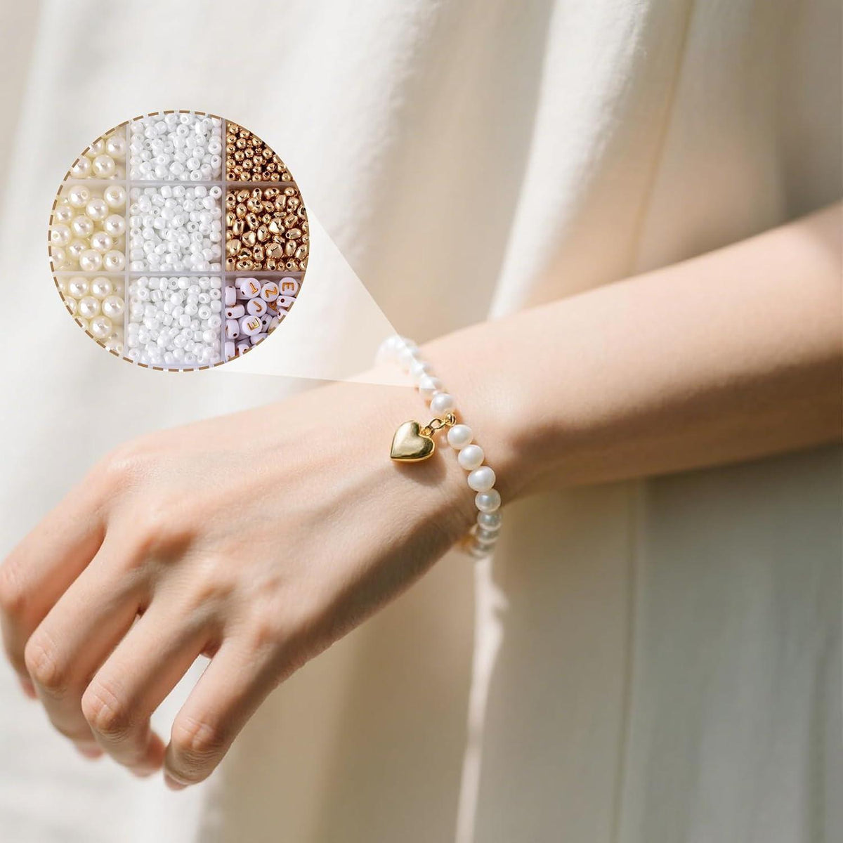 Perlen Set 1042 Teile DIY Schmuck Basteln Muschel Herz Schildkröte