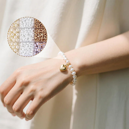 Perlen Set 1042 Teile DIY Schmuck Basteln Muschel Herz Schildkröte
