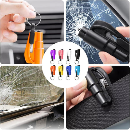 8x Auto Notfallhammer mit Gurtschneider & Glasbrecher
