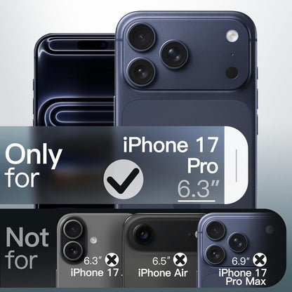 Magnetische Hülle für iPhone 17 Pro 6,3 Zoll, Dunkelblau