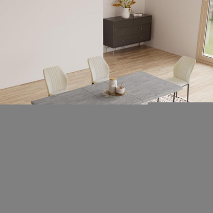 Ausziehbarer Esstisch mit 6 Stühlen – Modernes Esszimmer Set