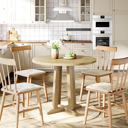 Runder Esstisch Holz 80cm – Perfekt für 2-4 Personen