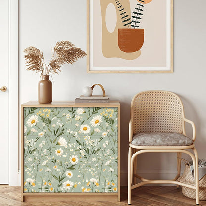 Selbstklebende Fototapete Blumen Design 44x300cm Vintage Wanddeko