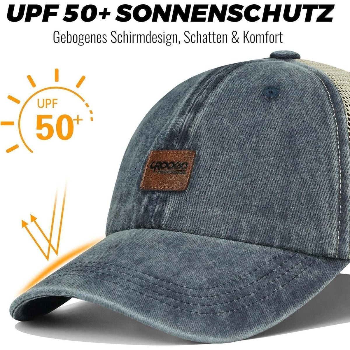 Atmungsaktive Mesh Basecap Herren Damen Outdoor Sport Cap