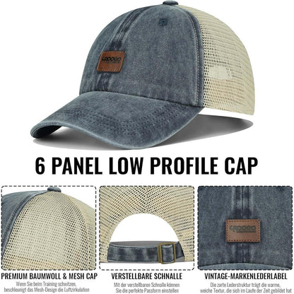 Atmungsaktive Mesh Basecap Herren Damen Outdoor Sport Cap