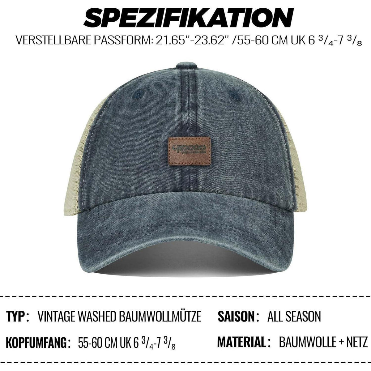Atmungsaktive Mesh Basecap Herren Damen Outdoor Sport Cap