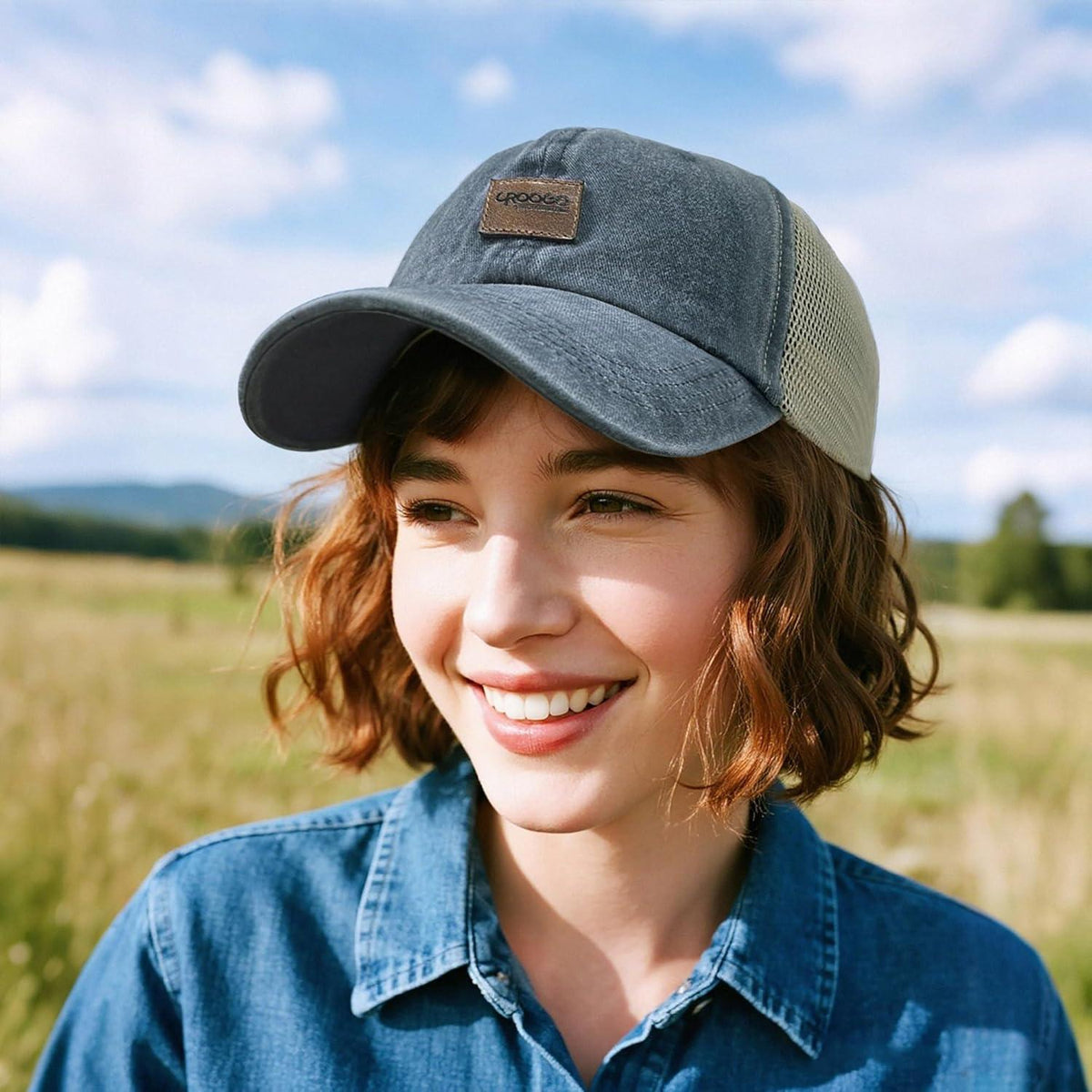 Atmungsaktive Mesh Basecap Herren Damen Outdoor Sport Cap