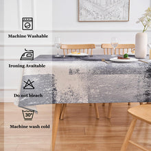 Tischdecke Anthrazit Modern 140x200 cm | Abwaschbar & Vielseitig