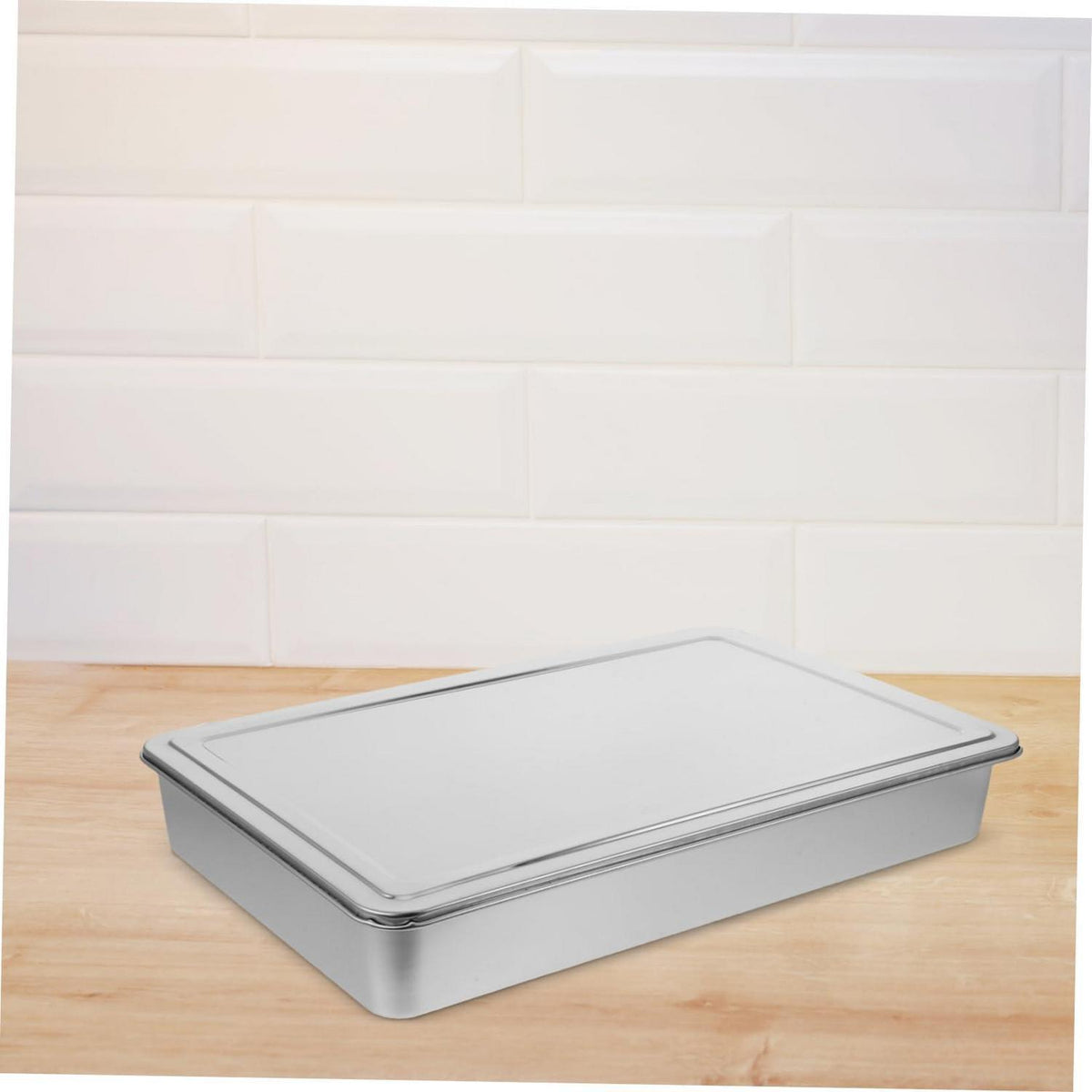 Edelstahl Backform Rechteckig mit Deckel – Für gleichmäßiges Backen
