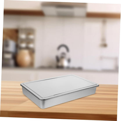Edelstahl Backform Rechteckig mit Deckel – Für gleichmäßiges Backen