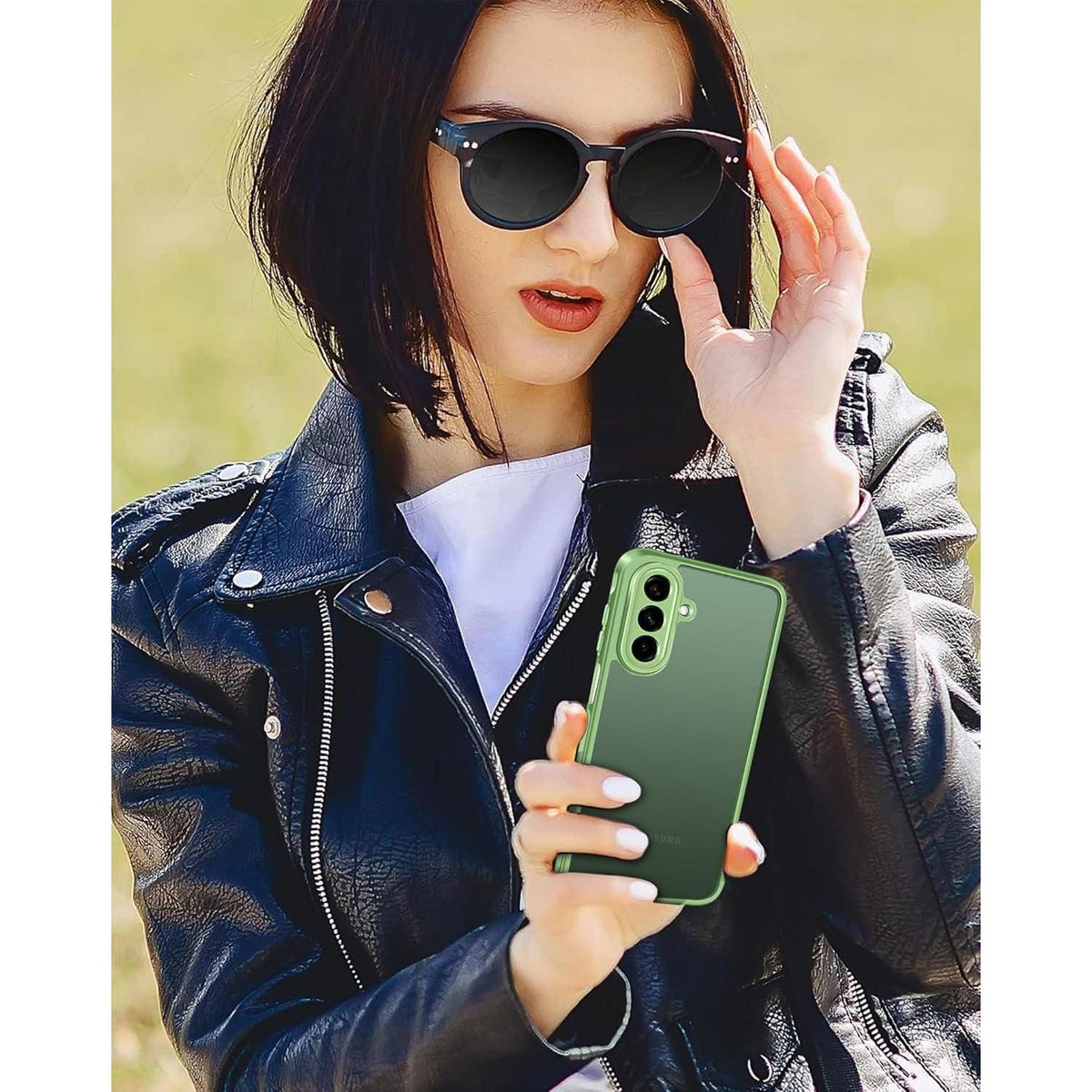 Schutzhülle mit Panzerglas für Samsung Galaxy A17 4G/5G, Hellgrün