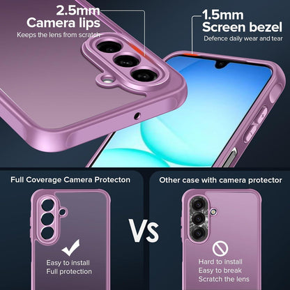 Schutzhülle mit Panzerglas für Samsung Galaxy A17 4G/5G Rosa
