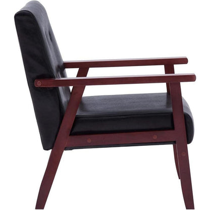 3-TLG. Sofagarnitur Schwarz – Modernes Sofa-Set für Wohnzimmer