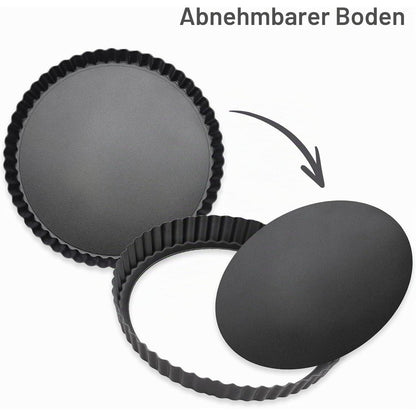 Quicheform Set | 2 Tarteformen mit Hebeboden (22+24cm)