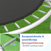 GYMAX Gartentrampolin 305cm mit Sicherheitsnetz & Leiter