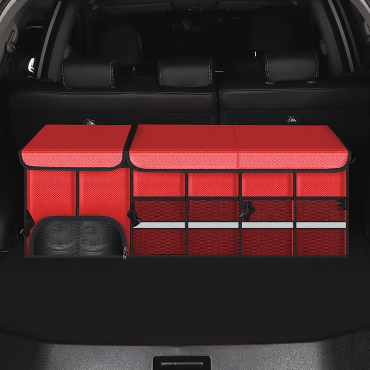Kofferraum Organizer XL Rot – Faltbar & Wasserdicht