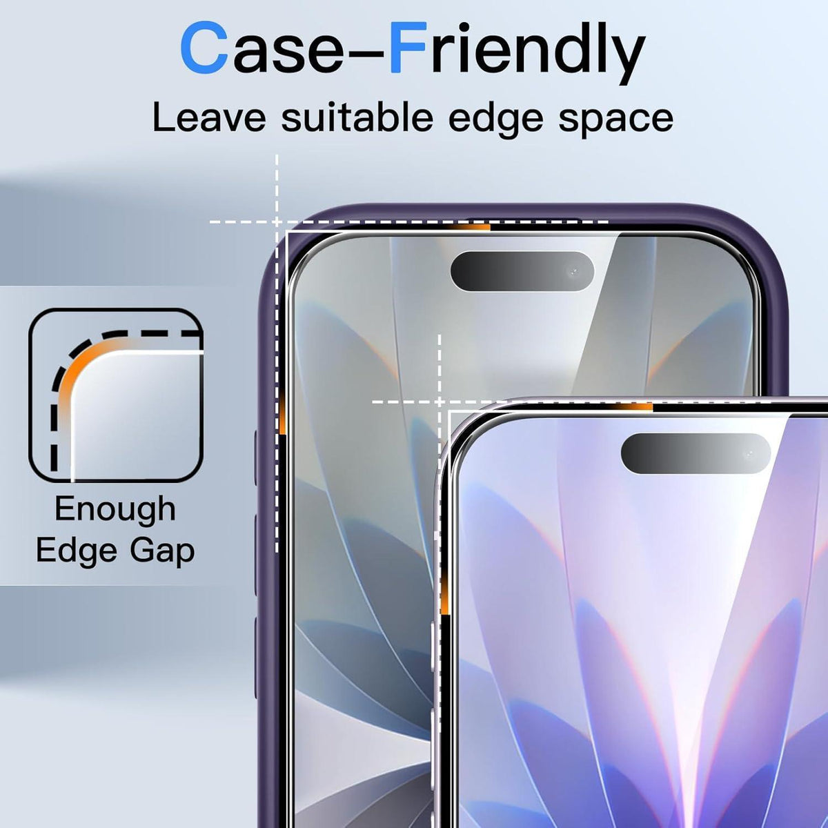 Displayschutzfolie 360° Sichtschutz für iPhone 17 6,3 Zoll, 2 Stück