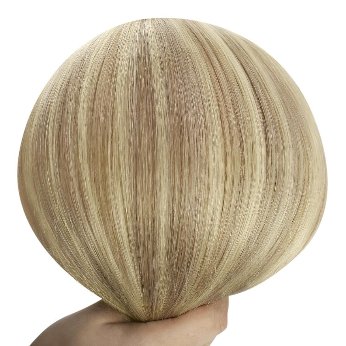 Echthaar Tressen Blond 60 cm – Goldblond Highlights