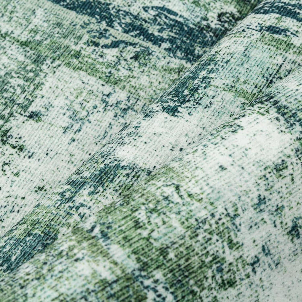 Grüner Teppich 240x300cm – Waschbar, Modern & Rutschfest