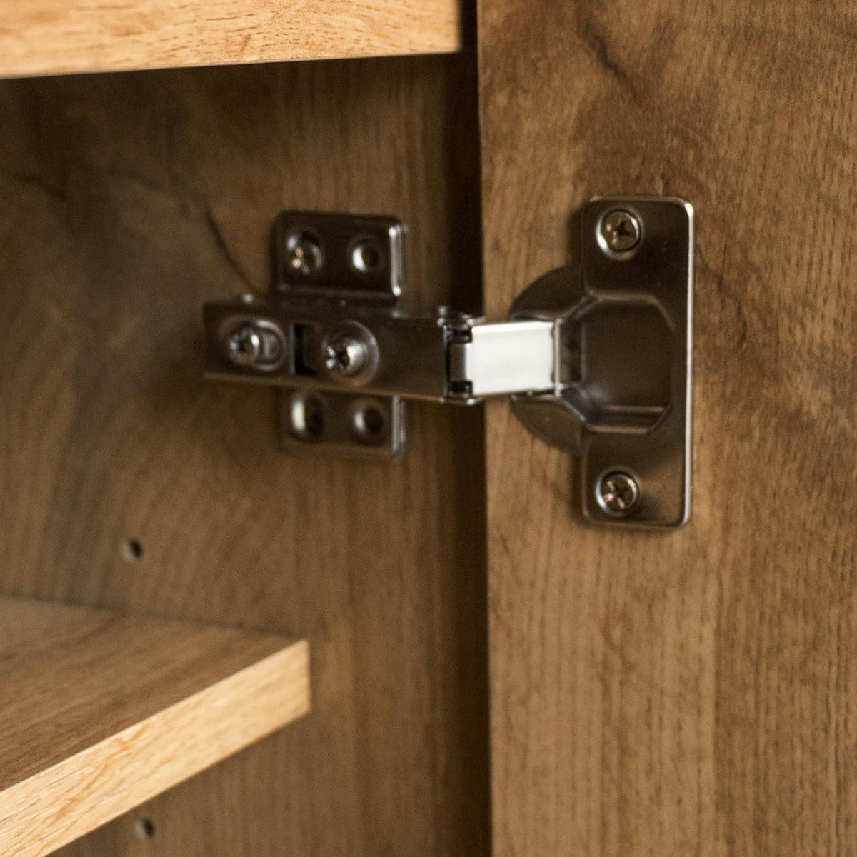 Schuhschrank Holz, Schmal & Hoch, 5 Fächer, Verstellbar