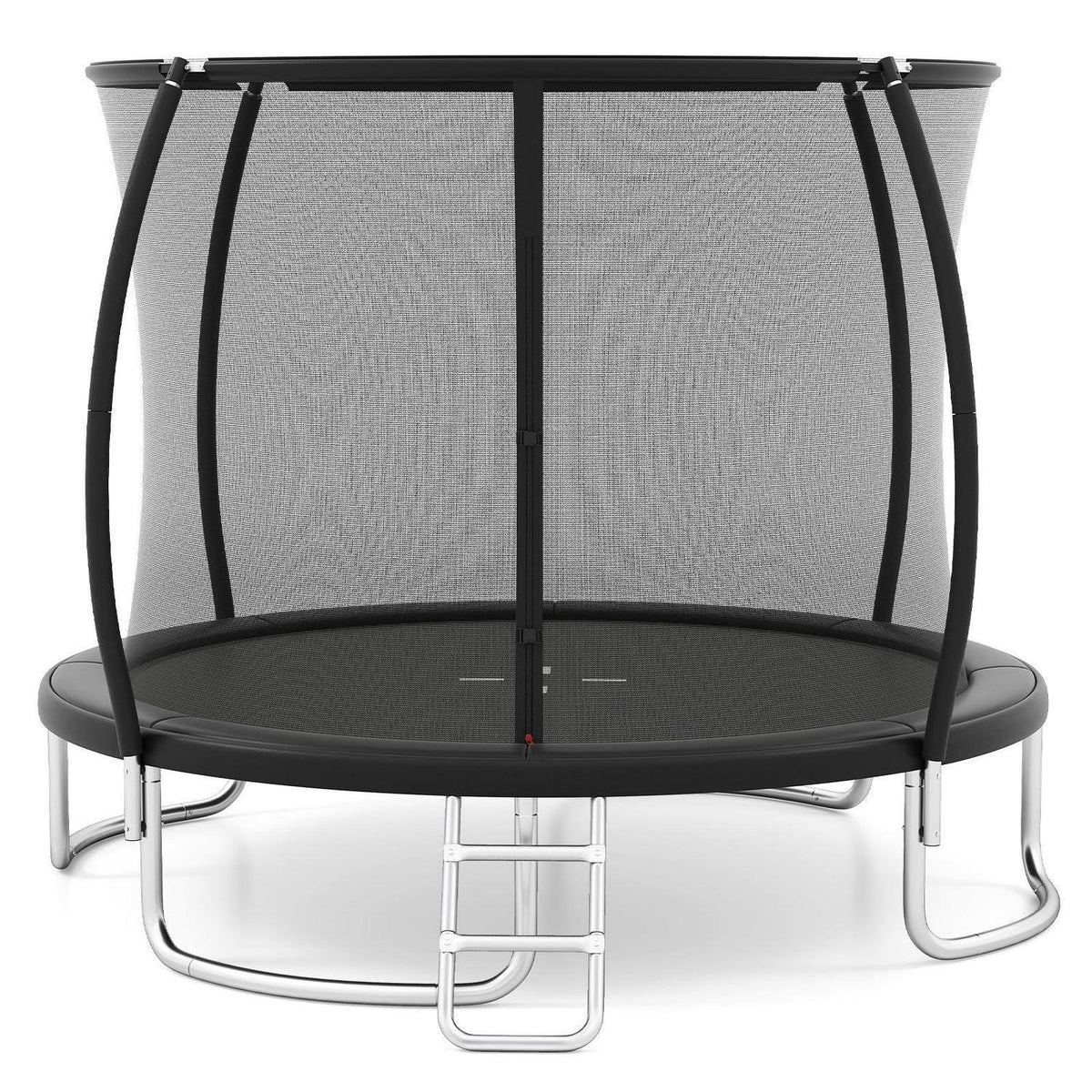 GYMAX Gartentrampolin 366cm mit Sicherheitsnetz & Leiter