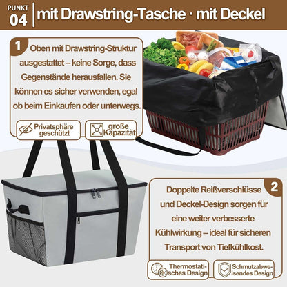 Kühltasche Grau – Groß, Robust & Vielseitig für Picknick & Alltag