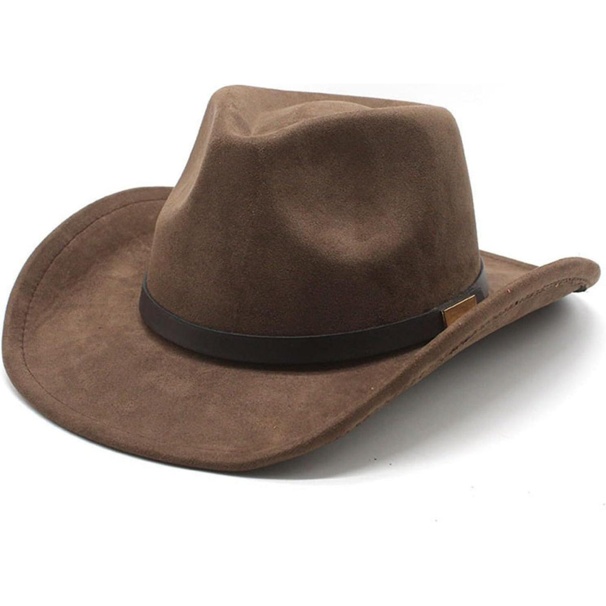 Cowboyhut Damen Herren - Westernhut mit Seildeko in Lederoptik