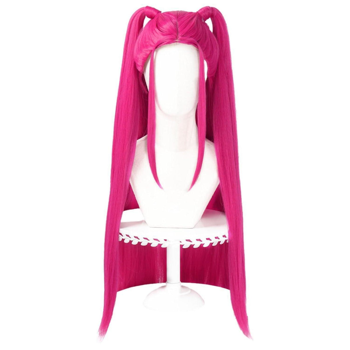 Rose Rote Lange Gerade Anime Cosplay Perücke