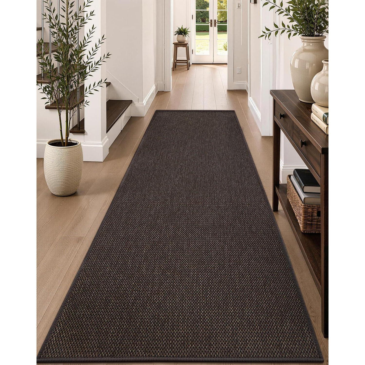 Schmutzfangmatte Braun 91x305cm - Fußmatte Innen für Küche & Flur