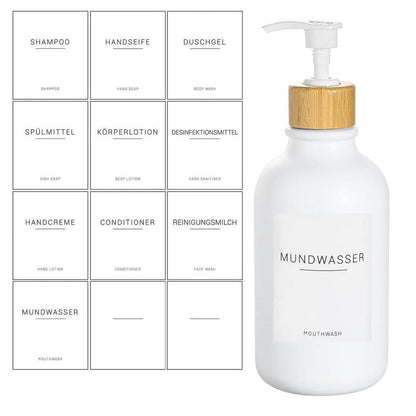 Wasserdichte Flaschenetiketten Set für Küche & Bad