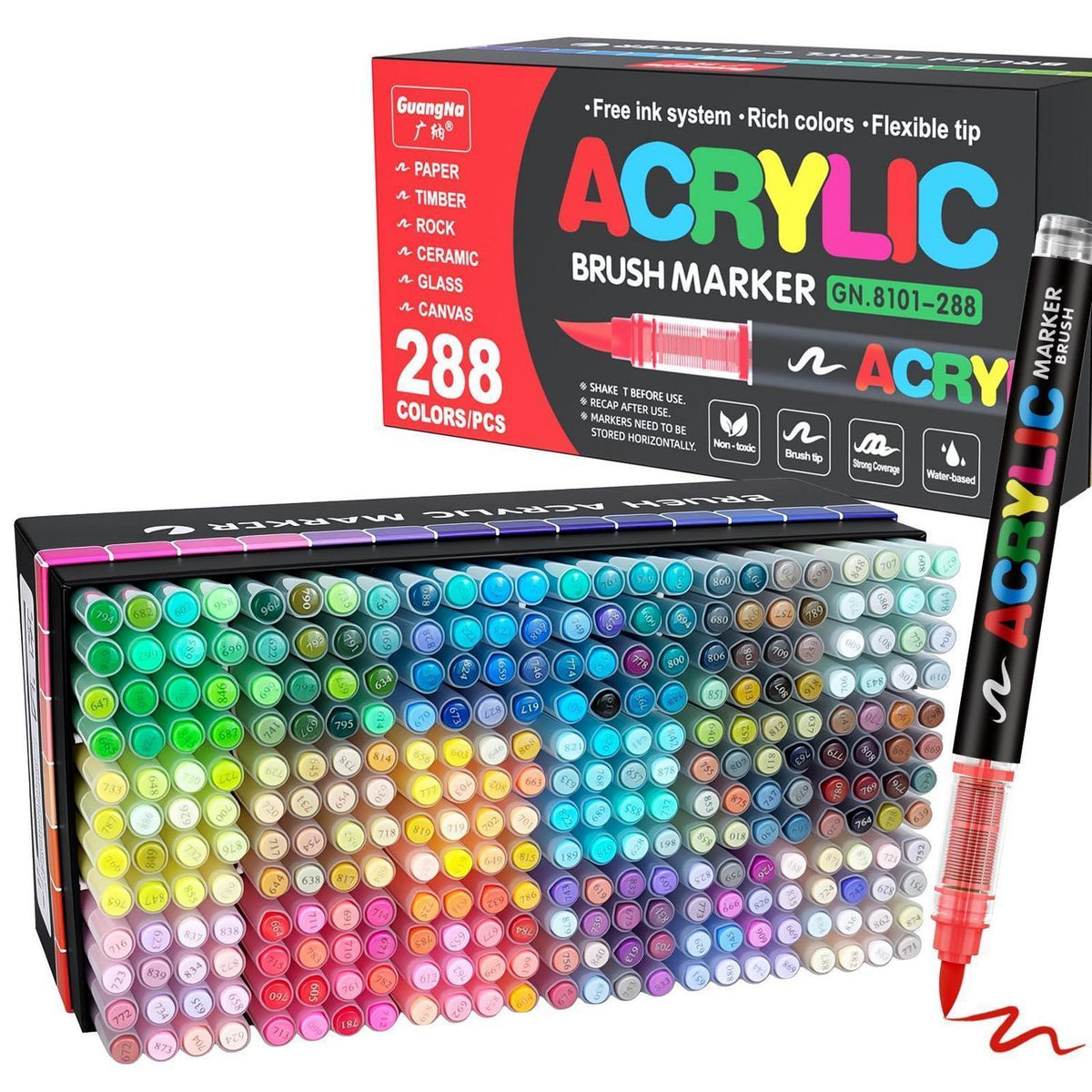 Acrylstifte Set 288 Farben – Vielseitige Marker für Kunst & DIY