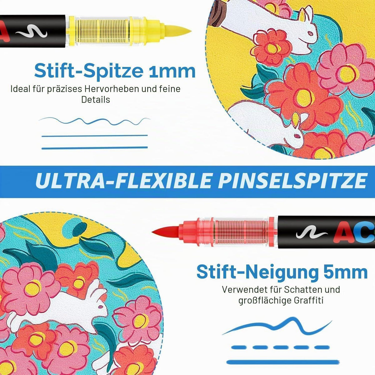 Acrylstifte Set 288 Farben – Vielseitige Marker für Kunst & DIY
