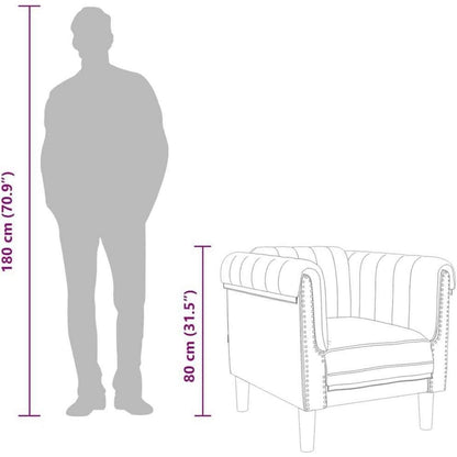Creme Samt Sessel – Moderner Bodencouch für Wohnzimmer & Schlafzimmer