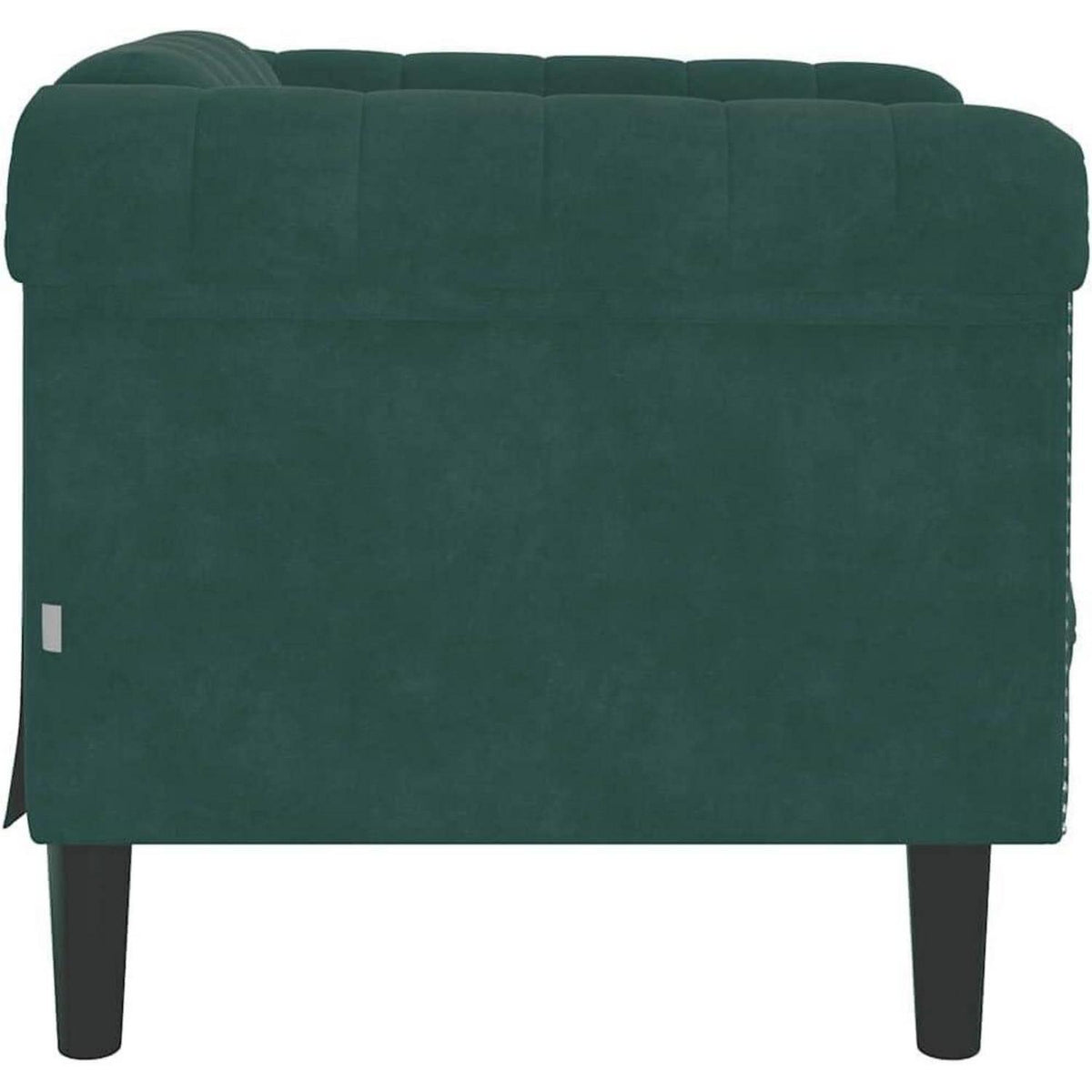 Dunkelgrüner Samt Sessel – Moderner Wohnzimmer Couch