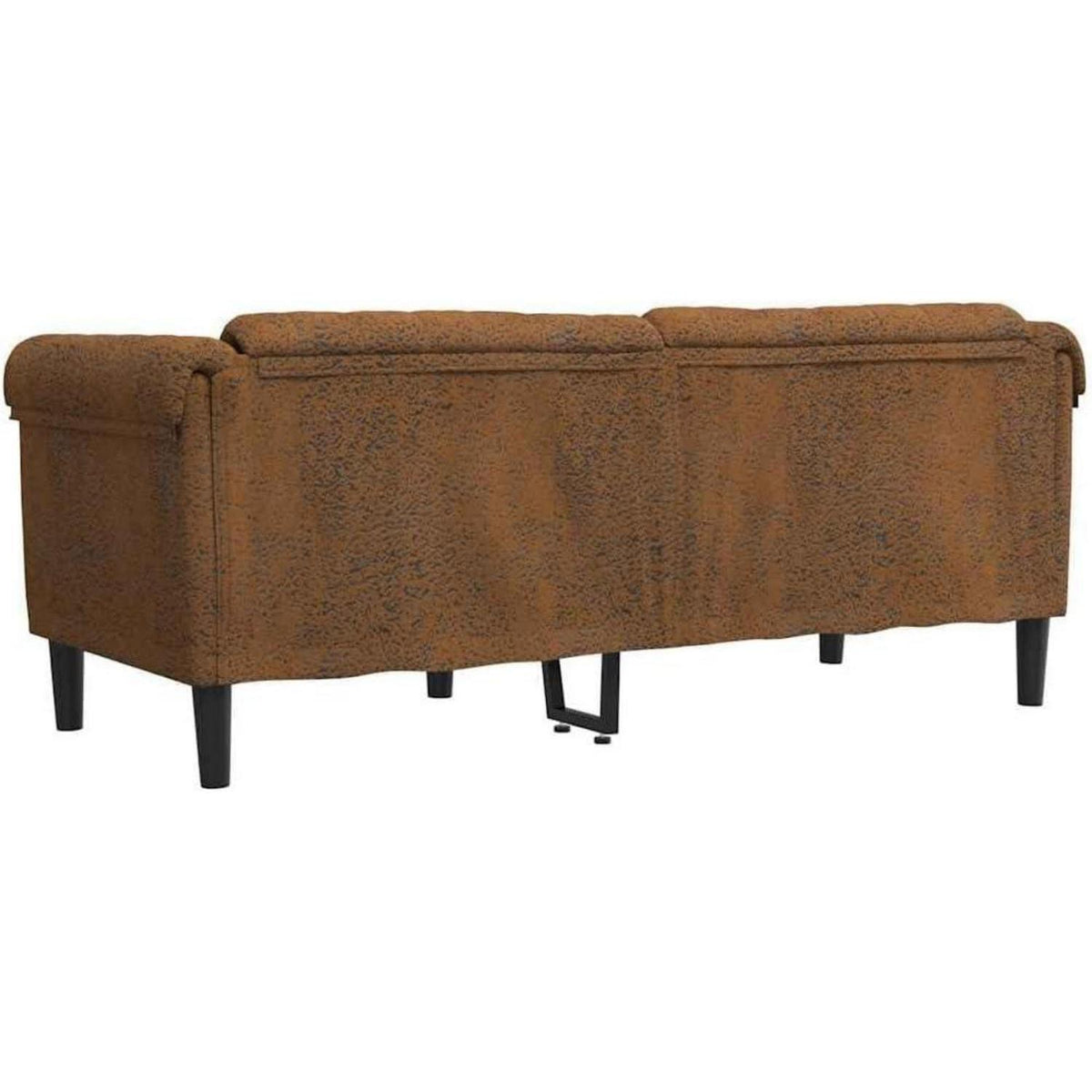 2-Sitzer Sofa Braun Kunstleder – Gemütlicher Sessel für Wohnzimmer