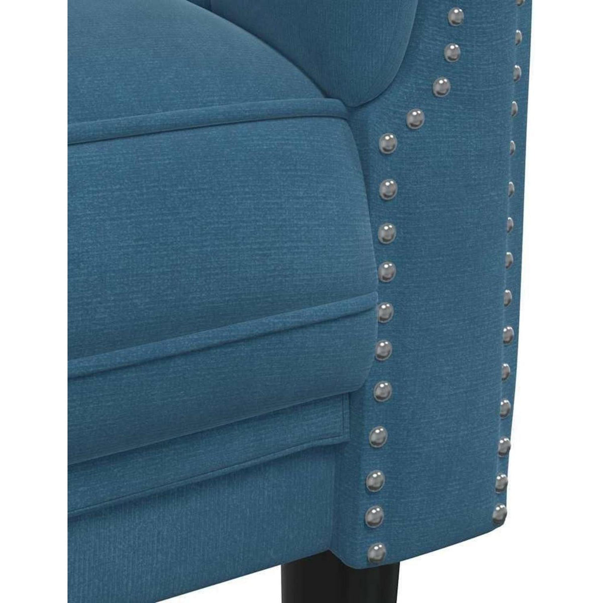 3-Sitzer Sofa Blau Samt – Schlafsofa mit Memory Schaum