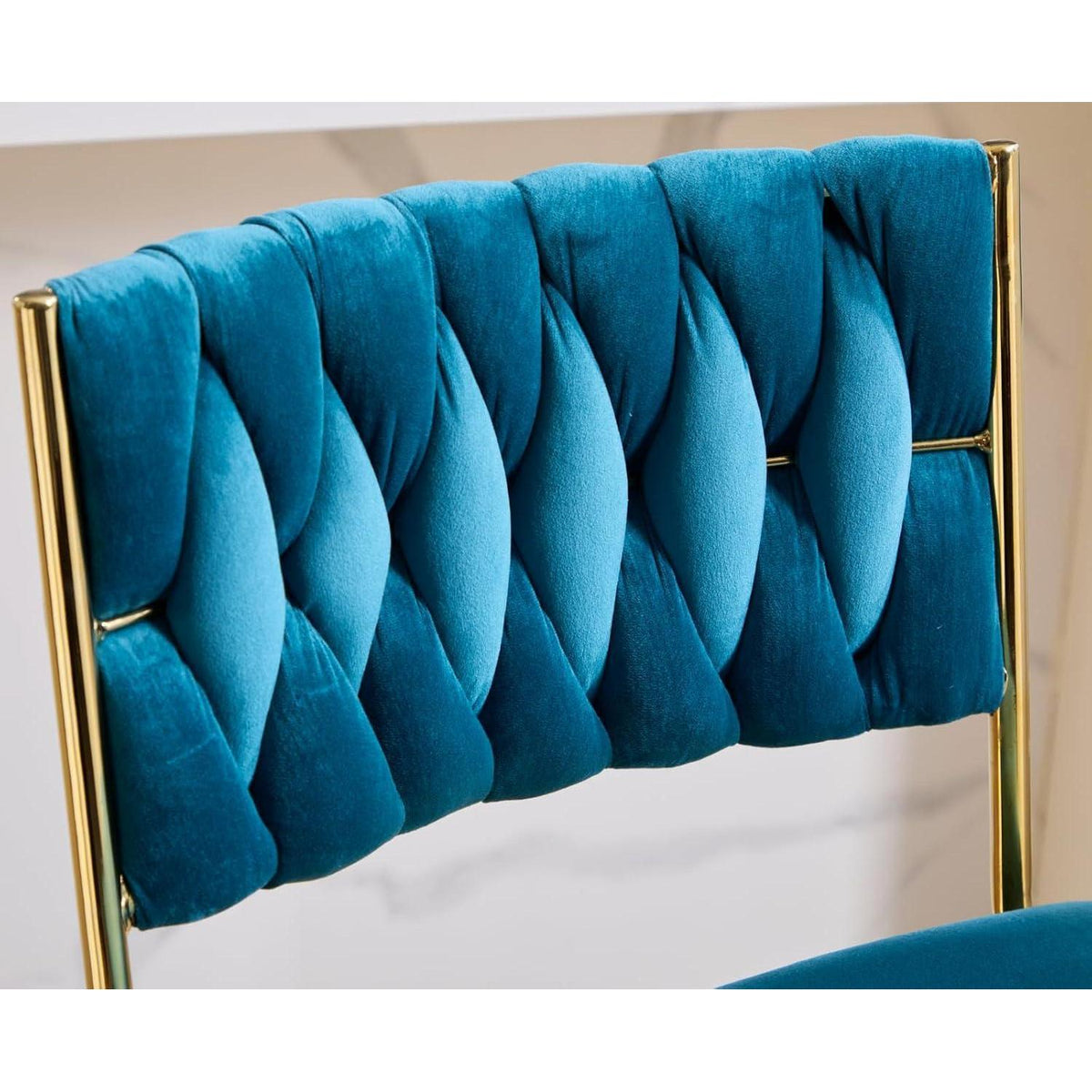 Barhocker 2er Set, Drehbar, Höhenverstellbar, Teal