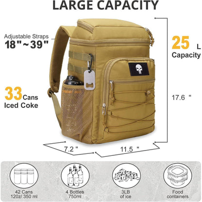 Taktischer Kühlrucksack 25L – Auslaufsicher & Robust für Outdoor