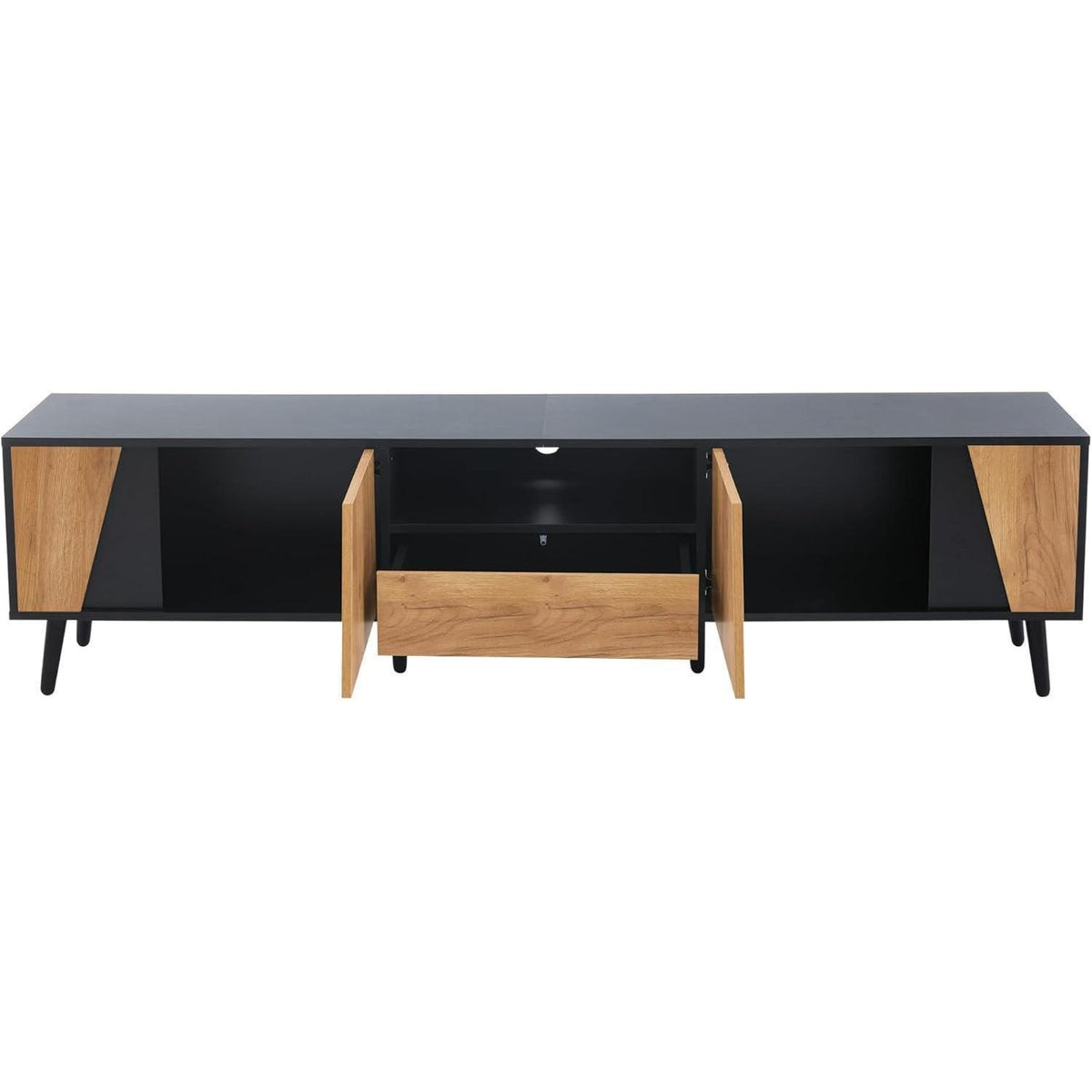 Moderner TV-Schrank mit Schubladen & Schränken (180x40x46)
