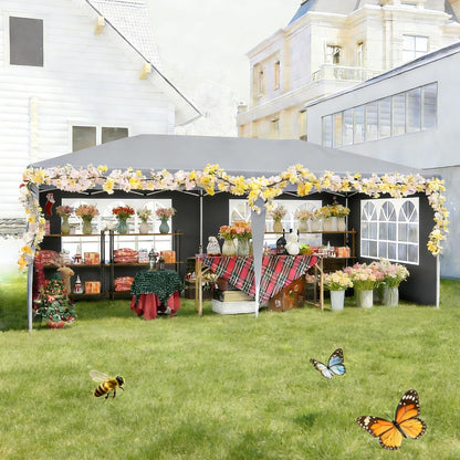 Faltpavillon 3x6m – Partyzelt mit Seitenwänden & Zubehör
