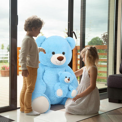 XXL Kuscheltier Teddybär 130cm mit Babybär – Perfektes Geschenk
