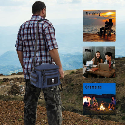 Taktische Lunchbox Blau M – Isolierte Kühltasche mit MOLLE-System