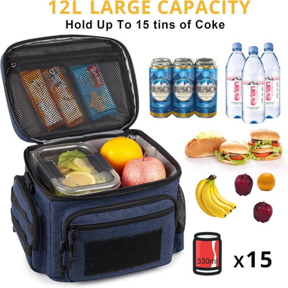 Taktische Lunchbox Blau M – Isolierte Kühltasche mit MOLLE-System