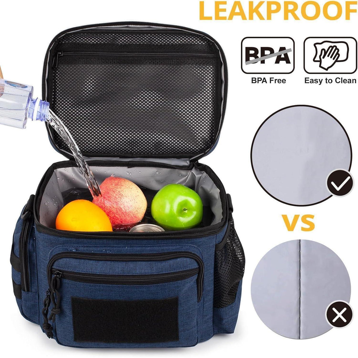 Taktische Lunchbox Blau M – Isolierte Kühltasche mit MOLLE-System