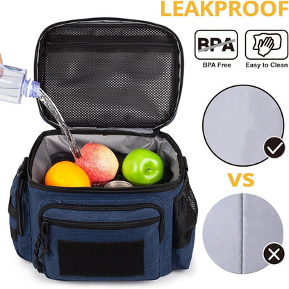 Taktische Lunchbox Blau M – Isolierte Kühltasche mit MOLLE-System