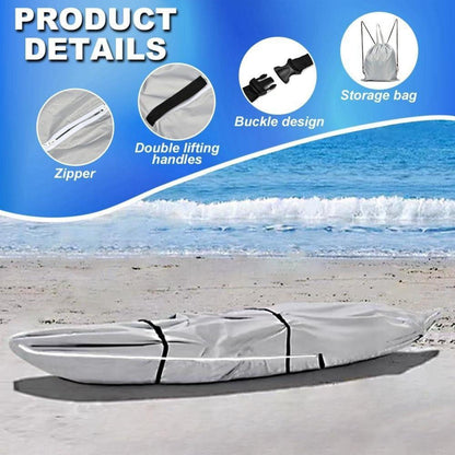 Kajak Abdeckung Vollabdeckung 5m x 100cm Wasserdicht UV-Beständig