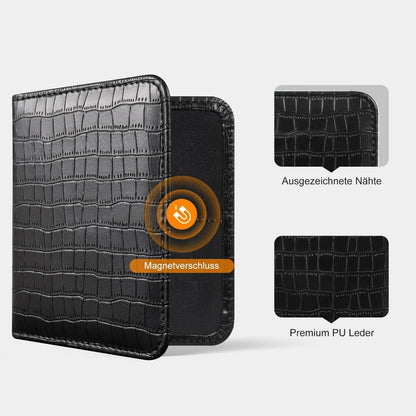Kfz Dokumentenhülle Croco Schwarz – Handschuhfach-Organizer